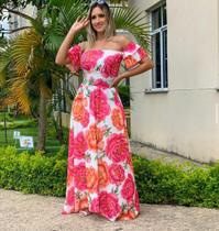 Vestido floral exclusiva vestuário