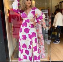 Vestido floral manga longa TAM M