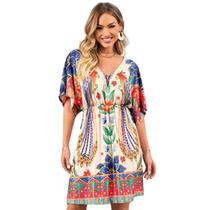 Vestido Floral Tropical Elegância E Conforto A Todo Momento Vestido Floral Tropical Elegância E Conforto A Todo Momento