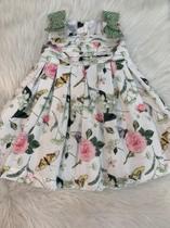 Vestido Flores e Borboletas