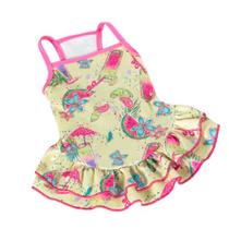 Vestido Flórida Amarelo para Cães e Gatos - Pickorruchos Vestido Flórida Amarelo para Cães e Gatos - Pickorruchos