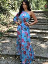 Vestido florido azul