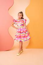 Vestido florido rosa