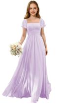 Vestido Flower Girl Augday Chiffon Lilac para casamento tamanho 16 Vestido Flower Girl Augday Chiffon Lilac para casamento tamanho 16