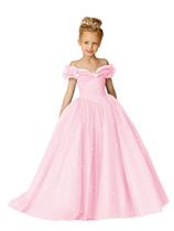 Vestido Flower Girl GETCUTE Toddler Puffy Tule rosa tamanho 10 Vestido Flower Girl GETCUTE Toddler Puffy Tule rosa tamanho 10