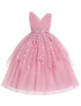 Vestido Flower Girl IDOPIP Sequin Butterfly Wedding Dusty Pink Vestido Flower Girl IDOPIP Sequin Butterfly Wedding Dusty Pink