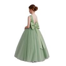 Vestido Flower Girl KAQININI Satin Tule Wedding Party Girl Vestido Flower Girl KAQININI Satin Tule Wedding Party Girl