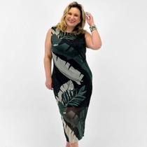 Vestido Formitz Plus Size Midi Regata Feminino Vestido Formitz Plus Size Midi Regata Feminino