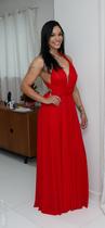Vestido frente unica amarracoes