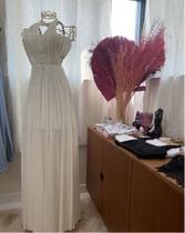 Vestido frente unica amarracoes
