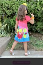 Vestido frutas tamanho 4 anos