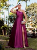 Vestido Fúcsia Flor no Ombro Evasê tamanho 42 Vestido Fúcsia Flor no Ombro Evasê tamanho 42
