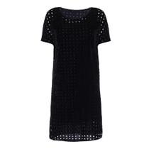 Vestido Furos Bola Preto