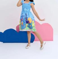 Vestido galinha pintadinha menina temático 2 a 3 anos