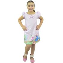 Vestido Galinha Pintadinha Rosa Trapézio