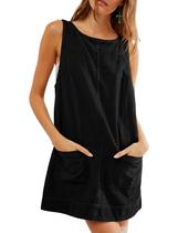 Vestido geral Hooever Corduroy feminino preto tamanho L Vestido geral Hooever Corduroy feminino preto tamanho L