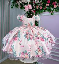 Vestido Giovanella/Giovanela Jardim das Borboletas Rosa Bebe Laura Vestido Giovanella/Giovanela Jardim das Borboletas Rosa Bebe Laura