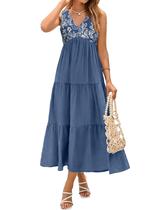 Vestido Glamaker, branco, maxi, feminino, fluido e leve