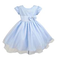 Vestido Glitter Azul Infantil Menina Luxo Temático