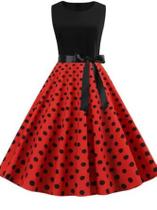 Vestido Godê Duplo Poá Vintage Festa Regata Poá Vermelho Anos 60