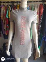 Vestido gola alta moletom cinza