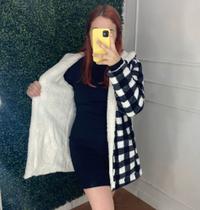 Vestido gola alta texturizado Vestido gola alta texturizado