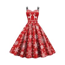 Vestido Gótico Rosa com Estampa de Esqueleto - Fantasia de Halloween para Festa