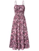 Vestido Grace Karin 2025 Summer Maxi Casual Floral para Mulheres
