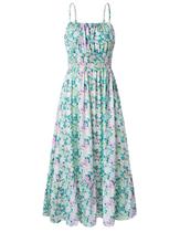 Vestido Grace Karin com estampa floral sem mangas e alça espaguete Vestido Grace Karin com estampa floral sem mangas e alça espaguete