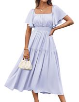 Vestido Grace Karin Summer Midi Purple XL para mulheres