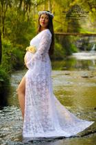 Vestido Gravida Renda Flores Branca Fotografia Book Linda Vestido Gravida Renda Flores Branca Fotografia Book Linda