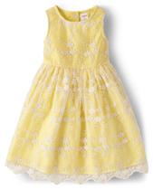 Vestido Gymboree bordado sem mangas para meninas de 6 anos de sol Vestido Gymboree bordado sem mangas para meninas de 6 anos de sol