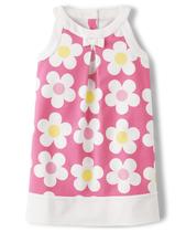 Vestido Gymboree Toddler sem mangas rosa, flor, tamanho 12