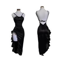 Vestido Halter Sexy Y2K Feminino - Verão - Estilo Europeu e Americano