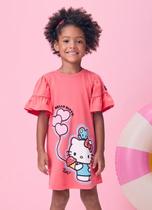 Vestido hello kitty com sstrass coral j6691 momi Vestido hello kitty com sstrass coral j6691 momi