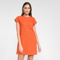 Vestido Hering Curto Liso C/ Bolso