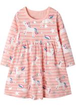 Vestido Hongshilian Toddler Girls de algodão casual de 2 a 3 anos