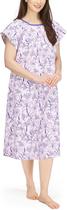 Vestido hospitalar NY Threads macio e elegante Vines Pink 2XL-3XL