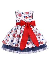 Vestido IBAKOM Baby Girl American Flag 4 de julho de 3 a 4 anos Vestido IBAKOM Baby Girl American Flag 4 de julho de 3 a 4 anos