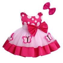 Vestido IBAKOM Baby Tutu Butterfly Bow rosa 2-3 anos Vestido IBAKOM Baby Tutu Butterfly Bow rosa 2-3 anos