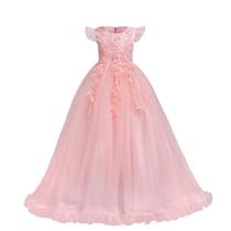 Vestido IBTOM CASTLE Flower Girls Bridesmaid Wedding rosa 13-14Y