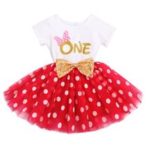 Vestido IBTOM CASTLE Toddler Baby Girl Red Polka Dot Tutu Vestido IBTOM CASTLE Toddler Baby Girl Red Polka Dot Tutu
