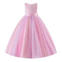 Vestido IDOPIP Flower Girl Sequin Butterfly para menina de 7 a 8 anos Vestido IDOPIP Flower Girl Sequin Butterfly para menina de 7 a 8 anos
