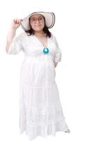 Vestido Indiano Boho Manga Flare 3/4 Abertura Botões