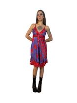 Vestido indiano cetim midi novo roxo e vermelho tamanho m ao xgg tamanho unico Vestido indiano cetim midi novo roxo e vermelho tamanho m ao xgg tamanho unico