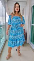 Vestido Indiano Curto Estampado Plus Size-cod.1529