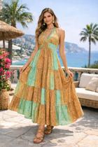 Vestido Indiano Longo Boho Chic Fluido de Luz