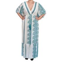 Vestido Indiano Premium Longo Estampado UN Vestido Indiano Premium Longo Estampado UN