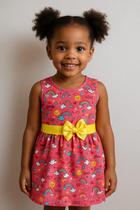 Vestido infantil 100 algodão para até 2 anos. Fofo e colorido perfeito para deixar sua pequena ainda mais charmosa Vestido infantil 100 algodão para até 2 anos. Fofo e colorido perfeito para deixar sua pequena ainda mais charmosa