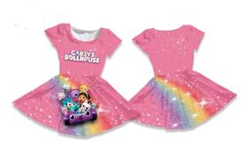 Vestido Infantil A Casa Mágica da Gabby Rosa